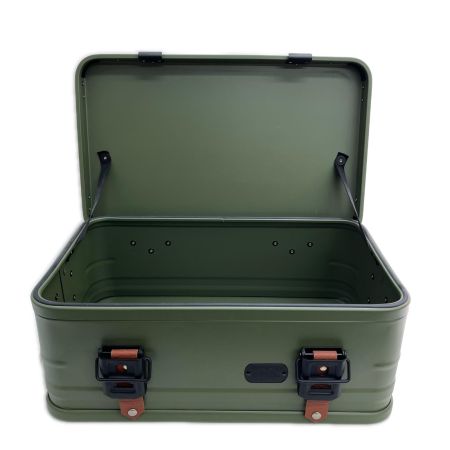 VENTLAX アウトドア雑貨 アルミコンテナ 25L ハンドルカバー付 ヒンジベルト PANDORA25