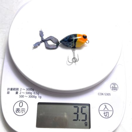  nokki original ノッキオリジナル ルアー フローティング 虫蛙 5cm 3.5g ハンドメイド