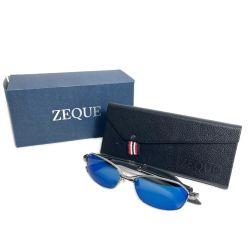 §§ ZEQUE ゼクー by ZEAL OPTICS 偏光サングラス Fe1z55 F-2022 ケース付き マットクローム Aランク