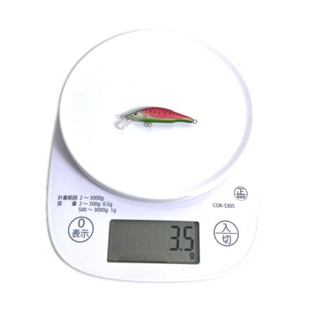  鱒moku マスモク ルアー ミノー ハンドメイド 50S 3.5g 本体のみ スイカ
