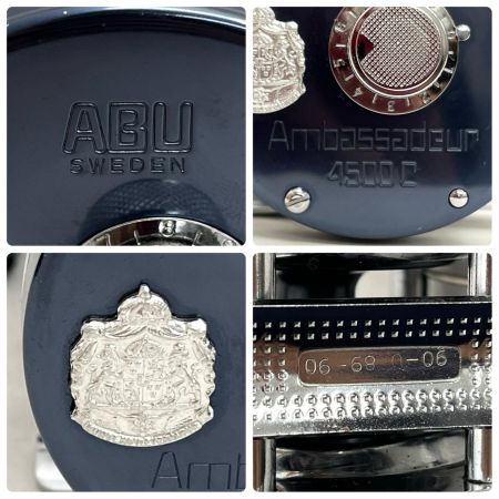 ABU ベイトリール アンバサダー 4500C フットナンバー 06-68 0-06 ポーチ付 ブルーグレー