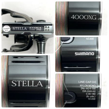 SHIMANO シマノ スピニングリール 22 ステラ 4000XG 箱・ケース付 043962