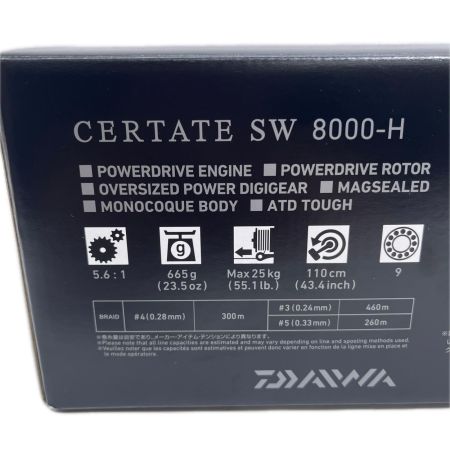 DAIWA ダイワ スピニングリール 26セルテートSW8000-H 美品 箱付 00065301