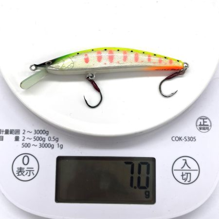asmotech アスモテック ルアー ハンドメイドミノー misao 操 90F 蛍光山女魚