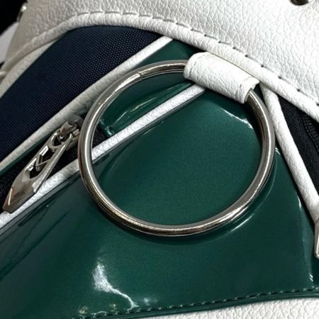 Callaway キャロウェイ ゴルフ用品 キャディバッグ エクシア 25 JM KH2508 美品 KH2508 グリーン×ホワイト