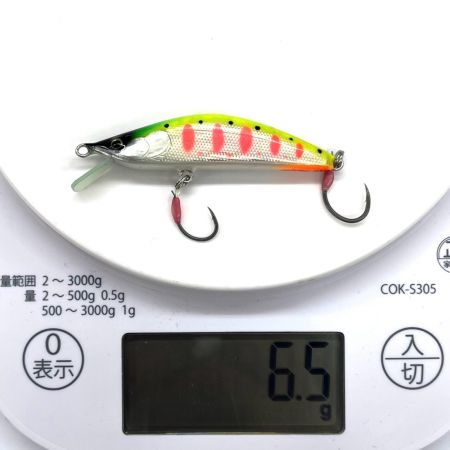 asmotech アスモテック ルアー ハンドメイドミノー misao 操 65S 蛍光山女魚