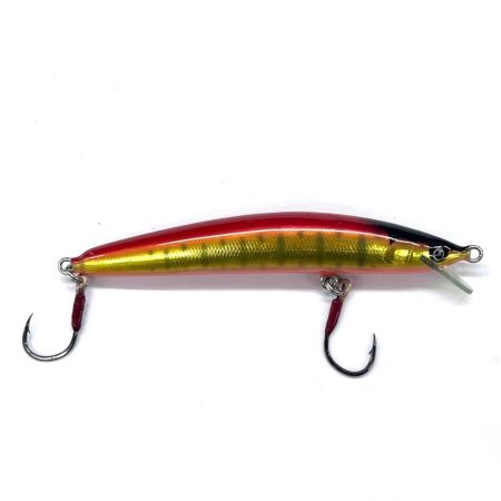 魚じゃらし工房 ルアー ハンドメイドミノー 80ｍｍ 5g レッド x ゴールド
