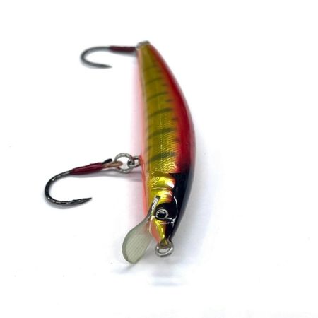魚じゃらし工房 ルアー ハンドメイドミノー 80ｍｍ 5g レッド x ゴールド
