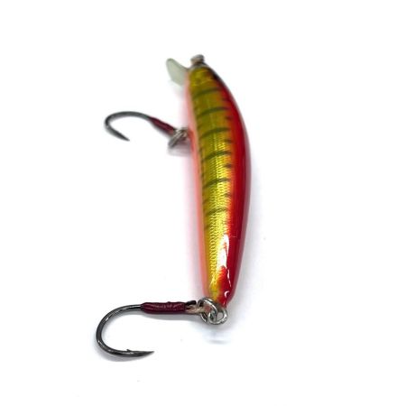 魚じゃらし工房 ルアー ハンドメイドミノー 80ｍｍ 5g レッド x ゴールド