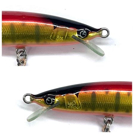 魚じゃらし工房 ルアー ハンドメイドミノー 80ｍｍ 5g レッド x ゴールド