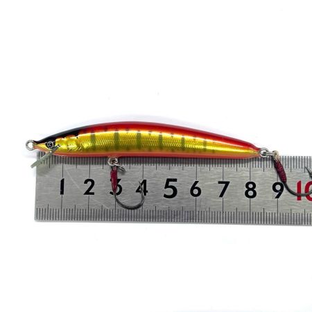 魚じゃらし工房 ルアー ハンドメイドミノー 80ｍｍ 5g レッド x ゴールド