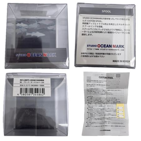 STUDIO OCEAN MARK スタジオオーシャンマーク スピニングリール用スプール NO LIMITS 20SW23000BM ブラック x ダークシルバー