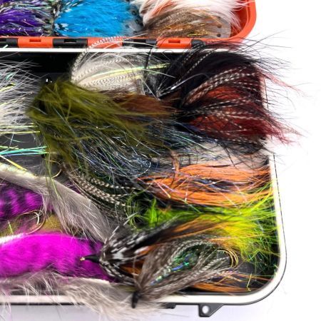 釣り小物 完成フライ ハンドメイドフライ 91点まとめ C&F DESIGNフライケース付