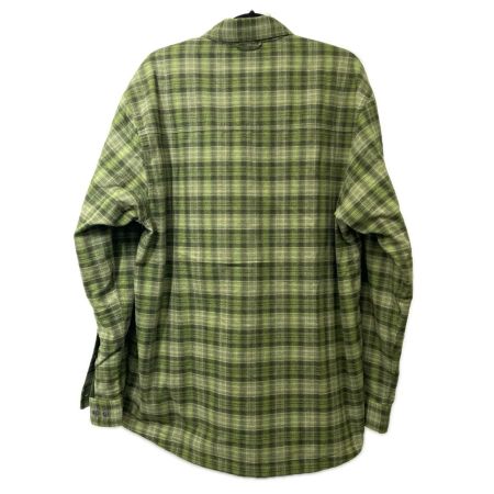SIMMS シムス フィッシングシャツ コールドウェザー フリース裏地ネルシャツ SIZE M グリーン