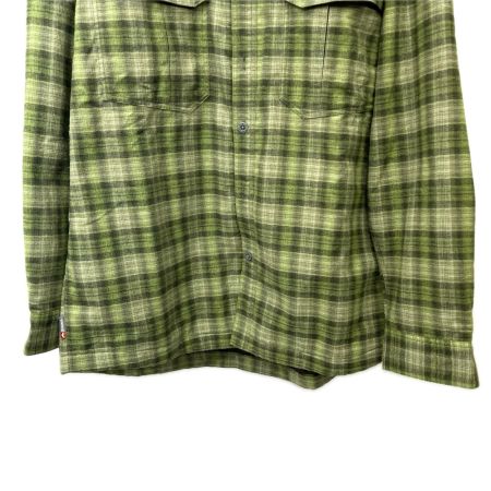 SIMMS シムス フィッシングシャツ コールドウェザー フリース裏地ネルシャツ SIZE M グリーン