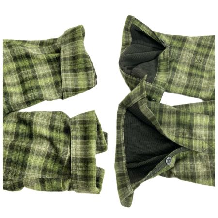 SIMMS シムス フィッシングシャツ コールドウェザー フリース裏地ネルシャツ SIZE M グリーン