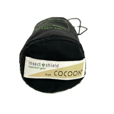 COCOON コクーン トラベルシート Insect shield サファリトラベルシーツ シルク100％ サファイアグリーン