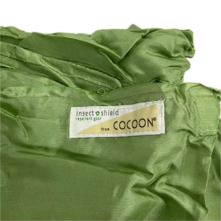COCOON コクーン トラベルシート Insect shield サファリトラベルシーツ シルク100％ サファイアグリーン