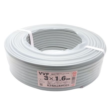  富士電線工業(FUJI ELECTRIC WIRE) VVFケーブル  3×1.6 100M 12.4kg 3×1.6