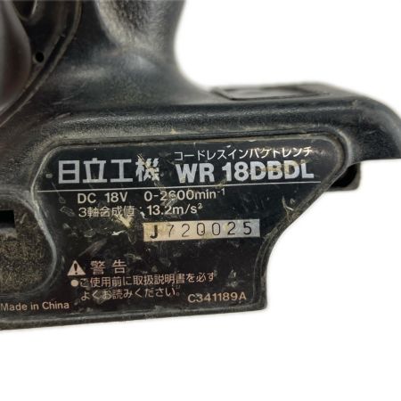 HITACHI 日立 工具 インパクトレンチ HITACHI WR18DBDL 充電器・ケース付 WR18DBDL ブラック