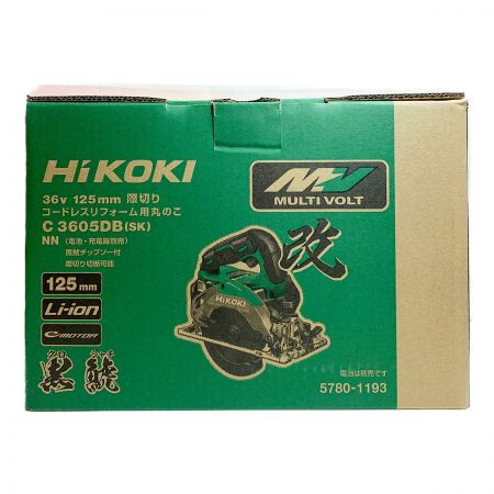  HiKOKI ハイコーキ コードレスリフォーム用丸ノコ　125mm 36v　本体のみ C3605DB グリーン