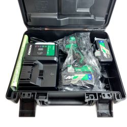 ♭♭ HiKOKI ハイコーキ インパクトドライバ　充電器・充電池2個・ケース付  WH36DC グリーン Sランク