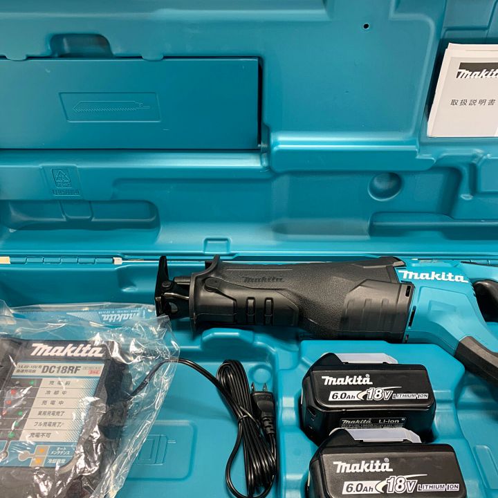 MAKITA マキタ レシプロソー コードレス式 18v 充電器・充電池2個・ケース付 JR187DRGX グリーン｜中古｜なんでもリサイクルビッグバン