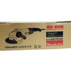 ♭♭ MAKITA マキタ 180mm 電子ディスクグラインダ GA7011C グリーン Sランク