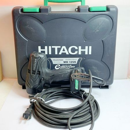  HITACHI 日立 100Ｖ　12mmインパクトドライバ　ケース付 WH12VE ブラック
