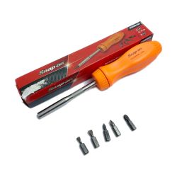 ♭♭ Snap-on スナップオン ラチェットドライバー ハードグリップ  SSDMR4B オレンジ Aランク