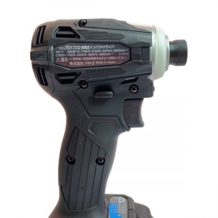  MAKITA マキタ 充電式インパクトドライバ　18V　付属品完備 TD172DRGX ブラック