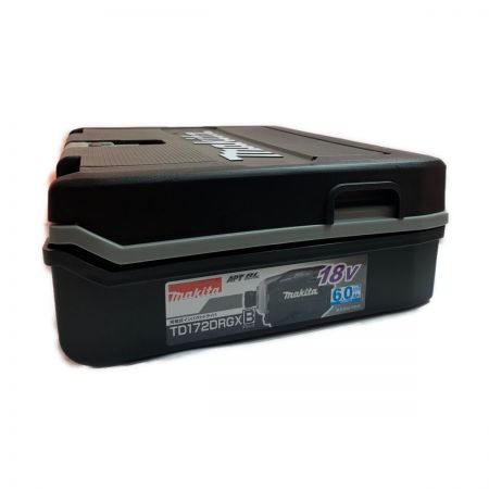  MAKITA マキタ 充電式インパクトドライバ　18V　付属品完備 TD172DRGX ブラック