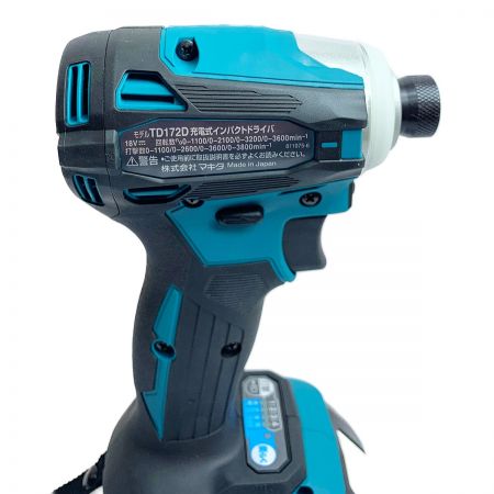  MAKITA マキタ 充電式インパクトドライバ　18V　付属品完備 TD172DRGX ブルー