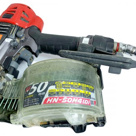  MAX マックス 高圧釘打機　50ｍｍ　N・CN釘対応　　エアロスター HN-50N4 レッド