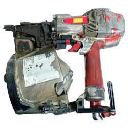 ♭♭ MAX マックス エアネイラ 90mm 品番不明 レッド Cランク