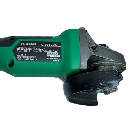  HiKOKI ハイコーキ 100ｍｍ　コードレスディスクグラインダー　充電池1個付 G3610DA