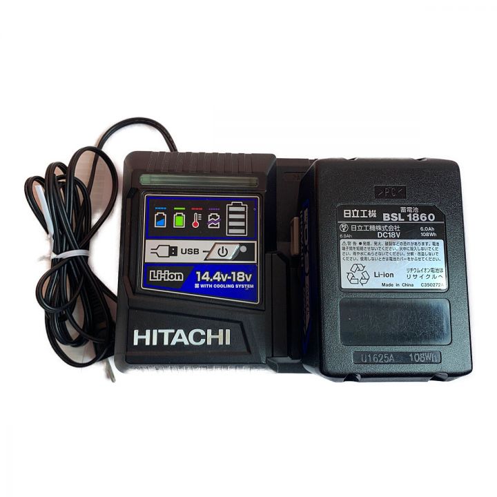 HITACHI 日立 コードレスインパクトドライバ【特別限定品】 WH18DDL2 ブルー  充電器・充電池2個・ケース付｜中古｜なんでもリサイクルビッグバン