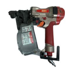 ♭♭ MAX マックス スーパーネイラ　65mm 高圧コイルネイラ 釘打機 HN-65Z1 レッド 本体のみ Bランク