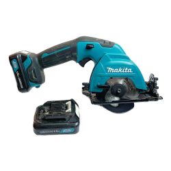 ♭♭ MAKITA マキタ 85mm 充電式丸ノコ　バッテリー2個付　2021年製 HS301D ブルー Bランク