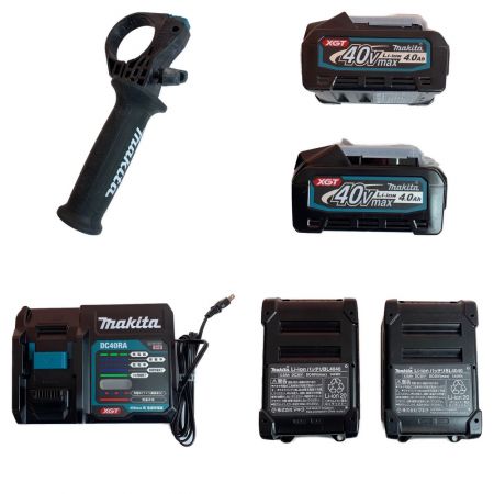  MAKITA マキタ 40V　充電式ハンマドリル　集じんシステムDX10　　充電器・充電池2個・ケース付  HR008GRMXV グリーン