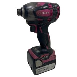ЗЗ HITACHI 日立 14.4v インパクトドライバ バッテリーx1 充電器付 WH14DDL2 ピンク Cランク