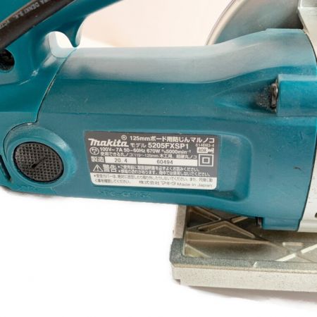  MAKITA マキタ 125mm ボード用防じんマルノコ　2020年製 5205FXSP1 ブルー