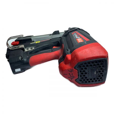  MAX マックス 充電器・充電池2個・ケース付 　コードレス式 6V　ガスネイラ GS-738C2 レッド×ブラック x ブラック