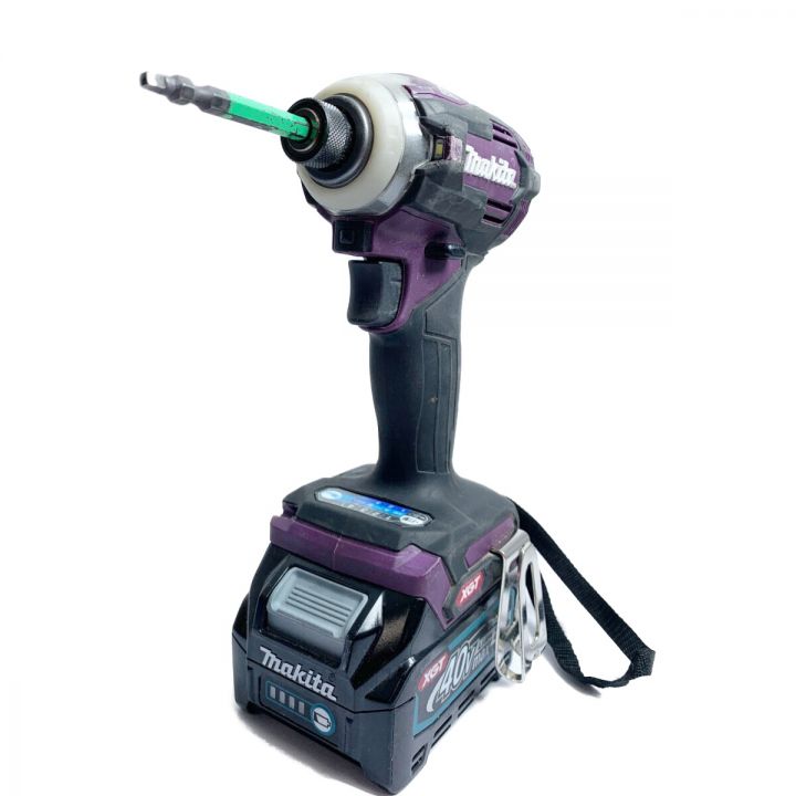 MAKITA マキタ 40V 充電式インパクトドライバ 充電器・充電池2個 TD001G パープル｜中古｜なんでもリサイクルビッグバン