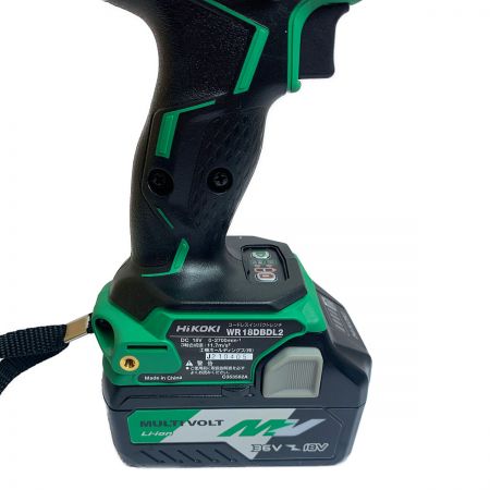  HiKOKI ハイコーキ 18Vコードレスインパクトレンチ　充電器・充電池2個・ケース付  WR18DBDL2 グリーン