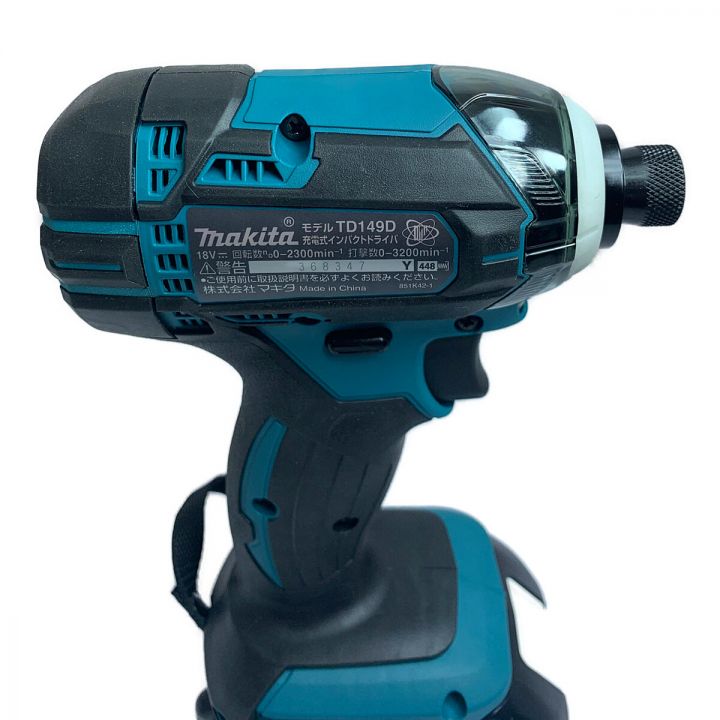 MAKITA マキタ 充電式インパクトドライバ 18V 付属品完備 TD149D グリーン｜中古｜なんでもリサイクルビッグバン