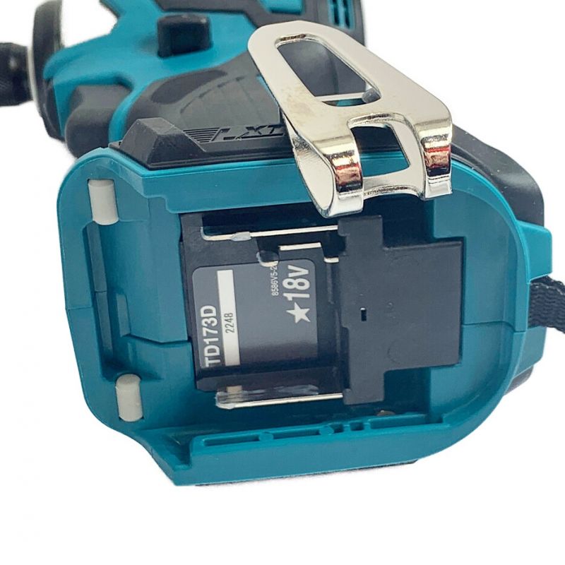 中古】 MAKITA マキタ 充電式インパクトドライバ 18V TD173DRGX ブルー ...