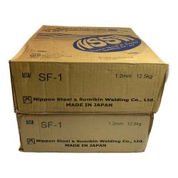 ♭♭  日鐵住金溶接工業株式会社  SEAMLESS FLUX CORED WIRE　2箱　箱傷みあり SF-1 1.2mm 12.5kg Sランク