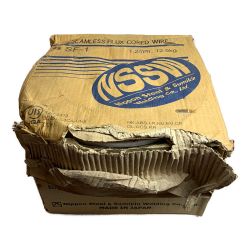 ♭♭  SEAMLESS FLUX CORED WIRE　2箱　⑤　箱傷みあり SF-1 1.2mm 12.5kg 箱ダメージあり Sランク