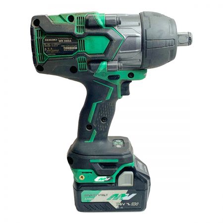  HiKOKI ハイコーキ コードレスインパクトレンチ　充電器・充電池2個・ケース付 36v WR36DA ヘックスビットソケットなど付